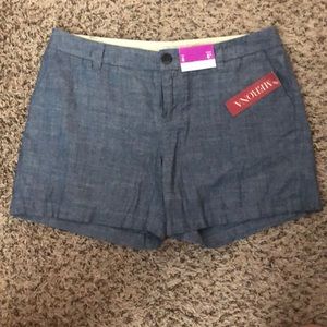 Merona brand, denim shorts